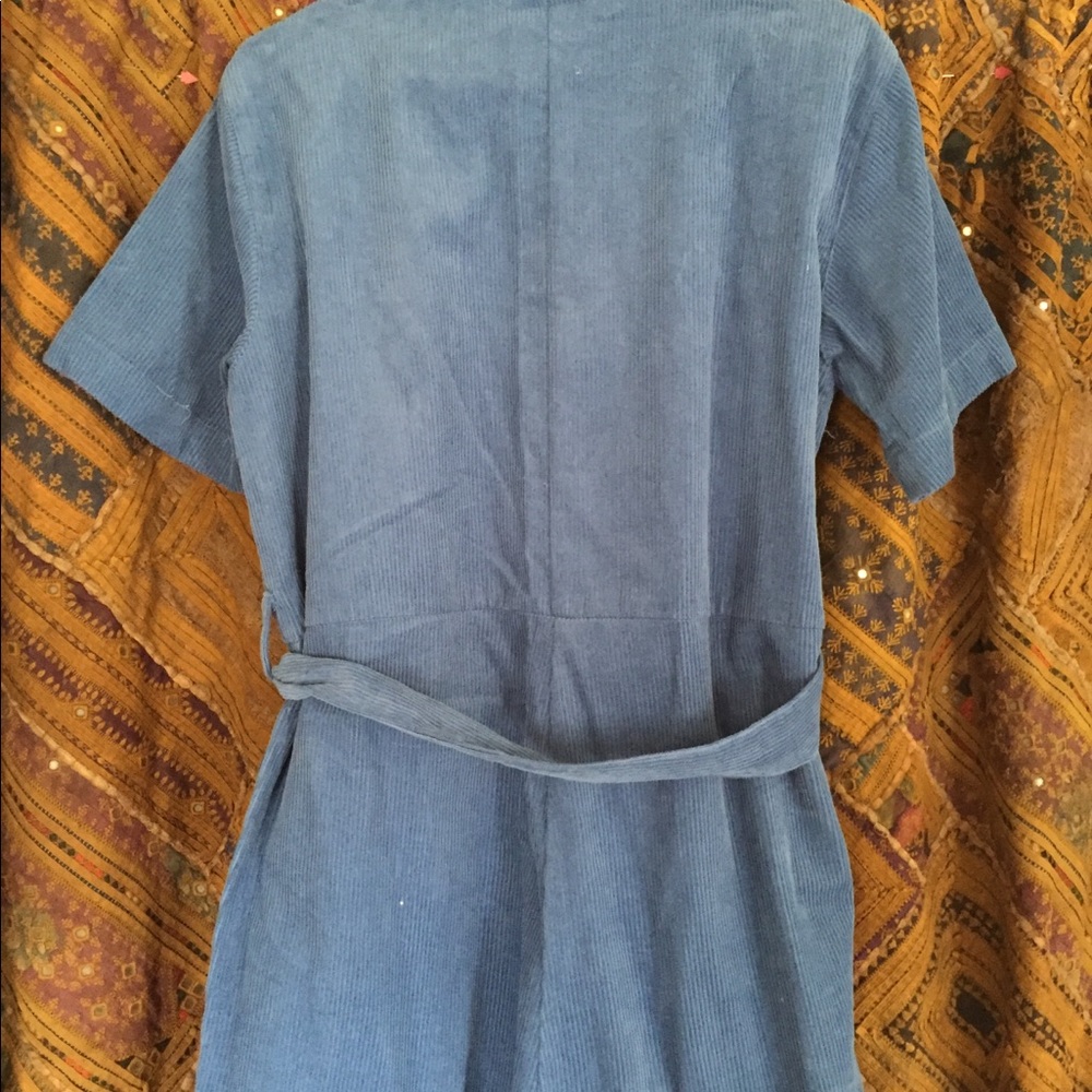 Native Youth Blue Cord Jumpsuit - Picture 6 of 7